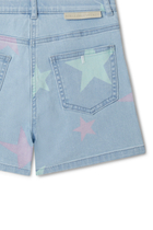 Kids Star Print Denim Shorts